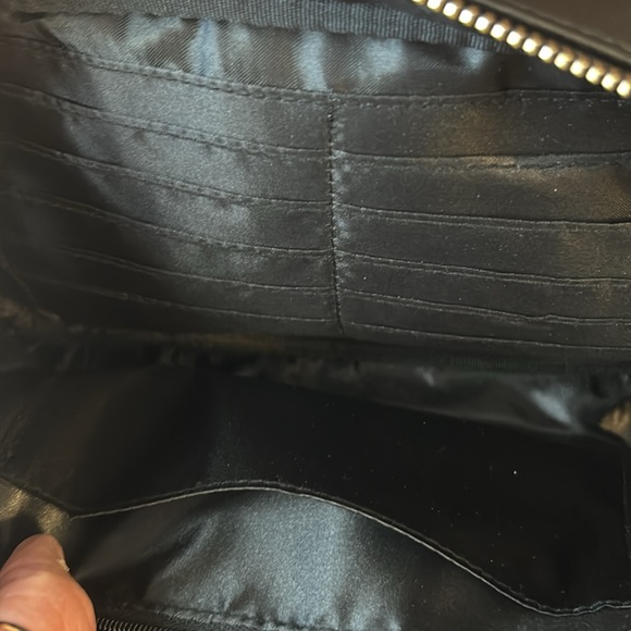 Joy & Iman black leather and calf hair cross body purse NWOT - Picture 6 of 8